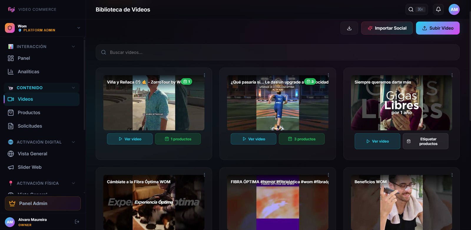 Biblioteca de videos de FIGI